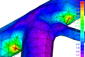 Plot contour diagram eindige elementen analyse